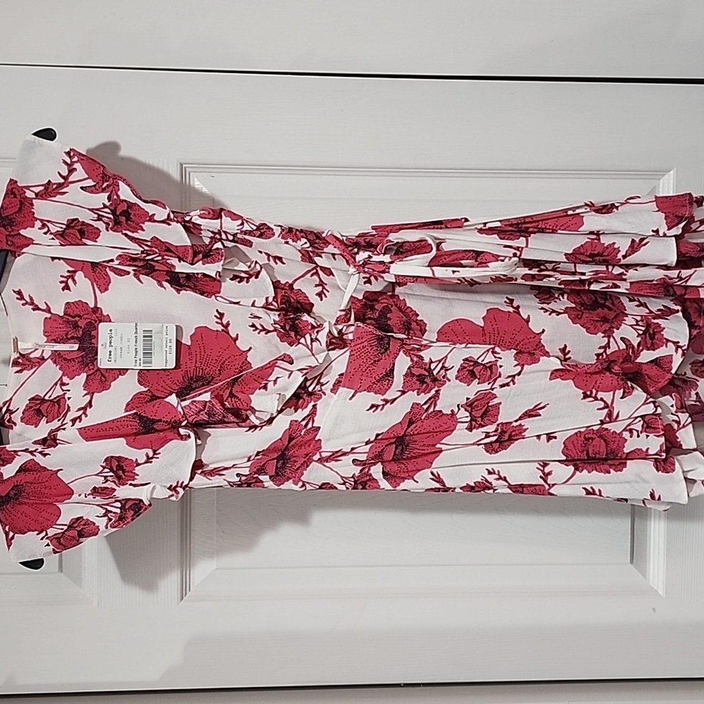 NWT! Womens Free People Floral Wrap Dress Size XS